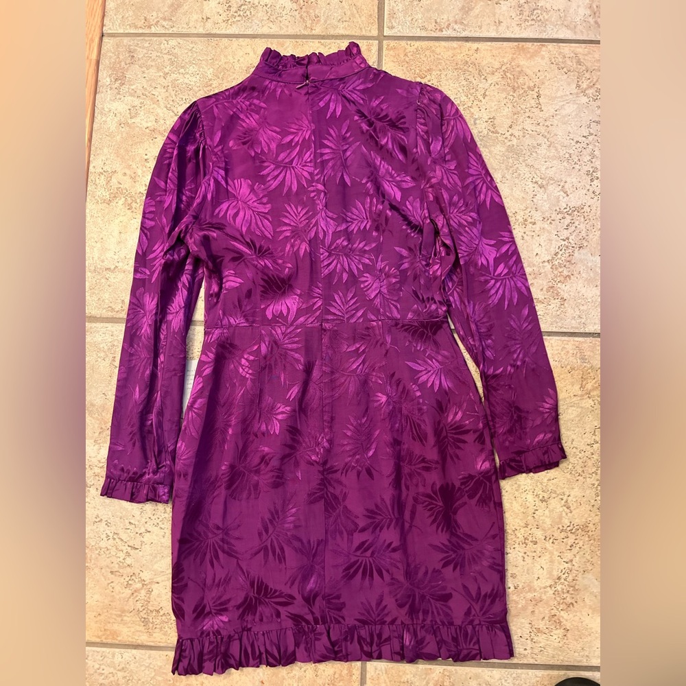 NWT Adelyn Rae Purple Floral Dress S